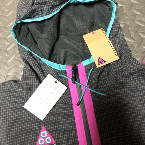 Men's Nike ACG Woven Hooded Jacket Anthracite - Picture 4 of 10